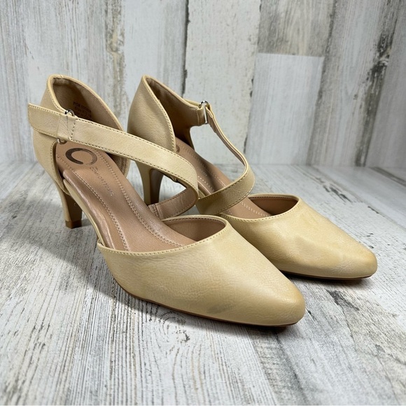New Journee Collection Tillis D'Orsay Pump in Nude #891 - Picture 6 of 13